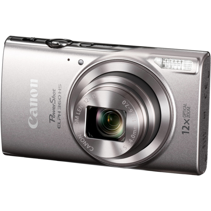 Canon PowerShot ELPH 360 HS Digital Camera (Silver)  